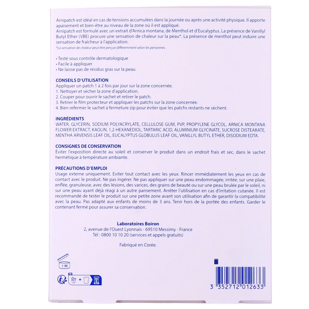Boiron ArniPatch - Vue 2