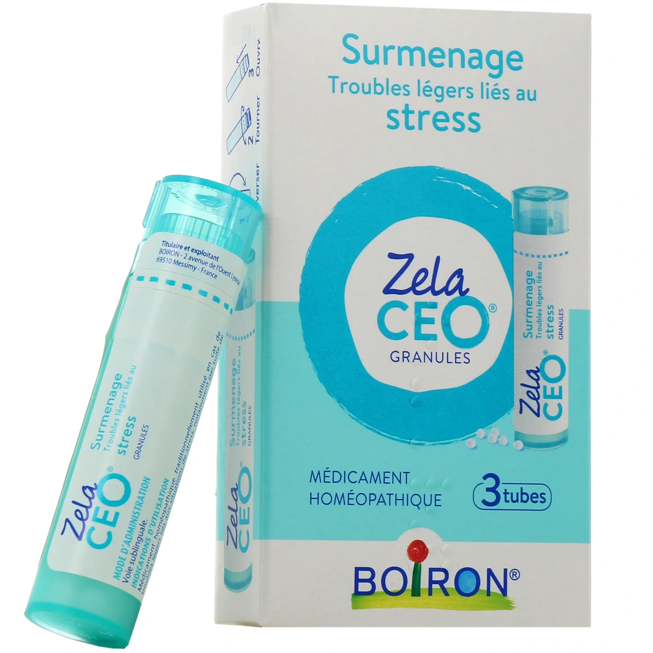 Boiron ZelaCEO Surmenage et Stress Granules - Boiron