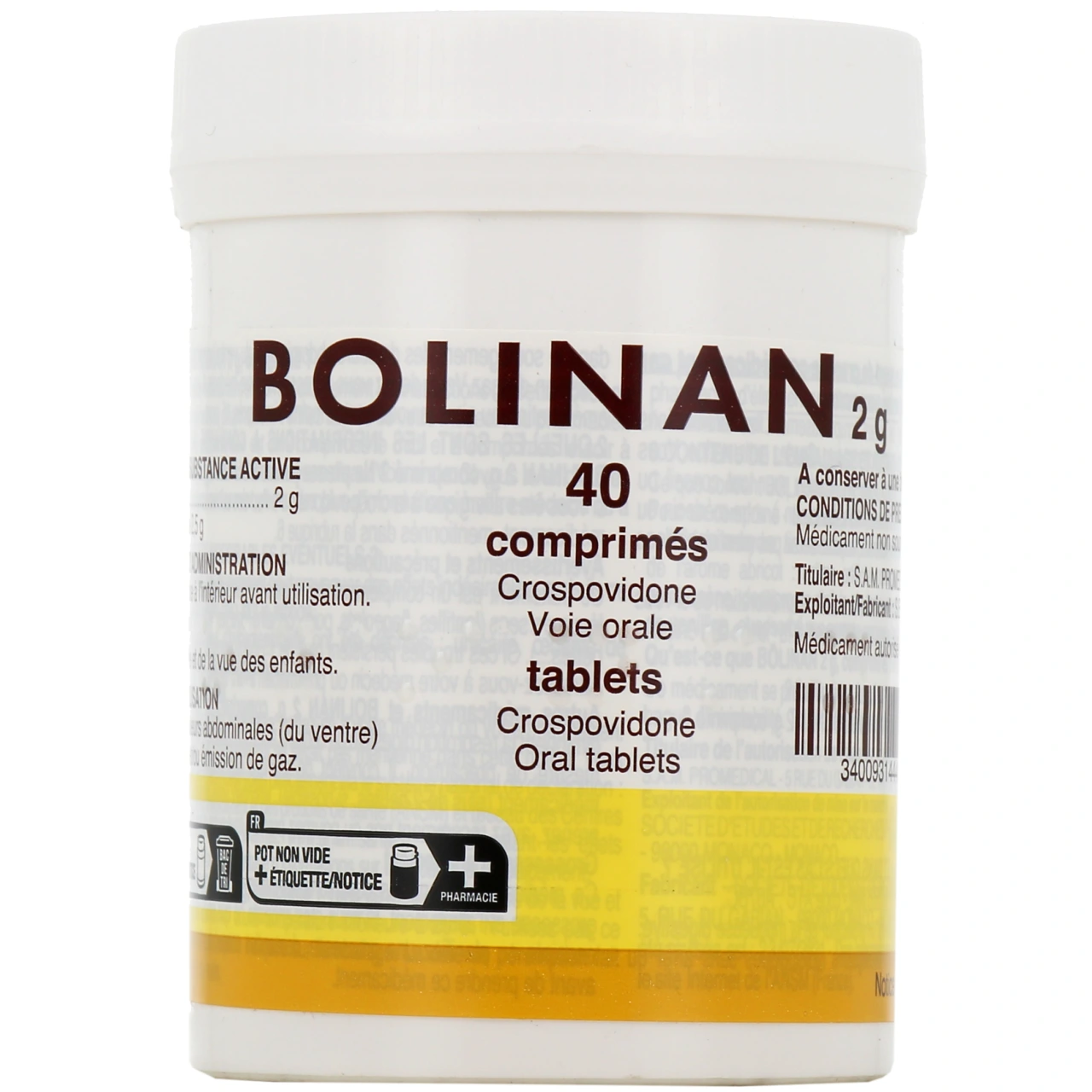Bolinan 2g Crospovidone - SERP