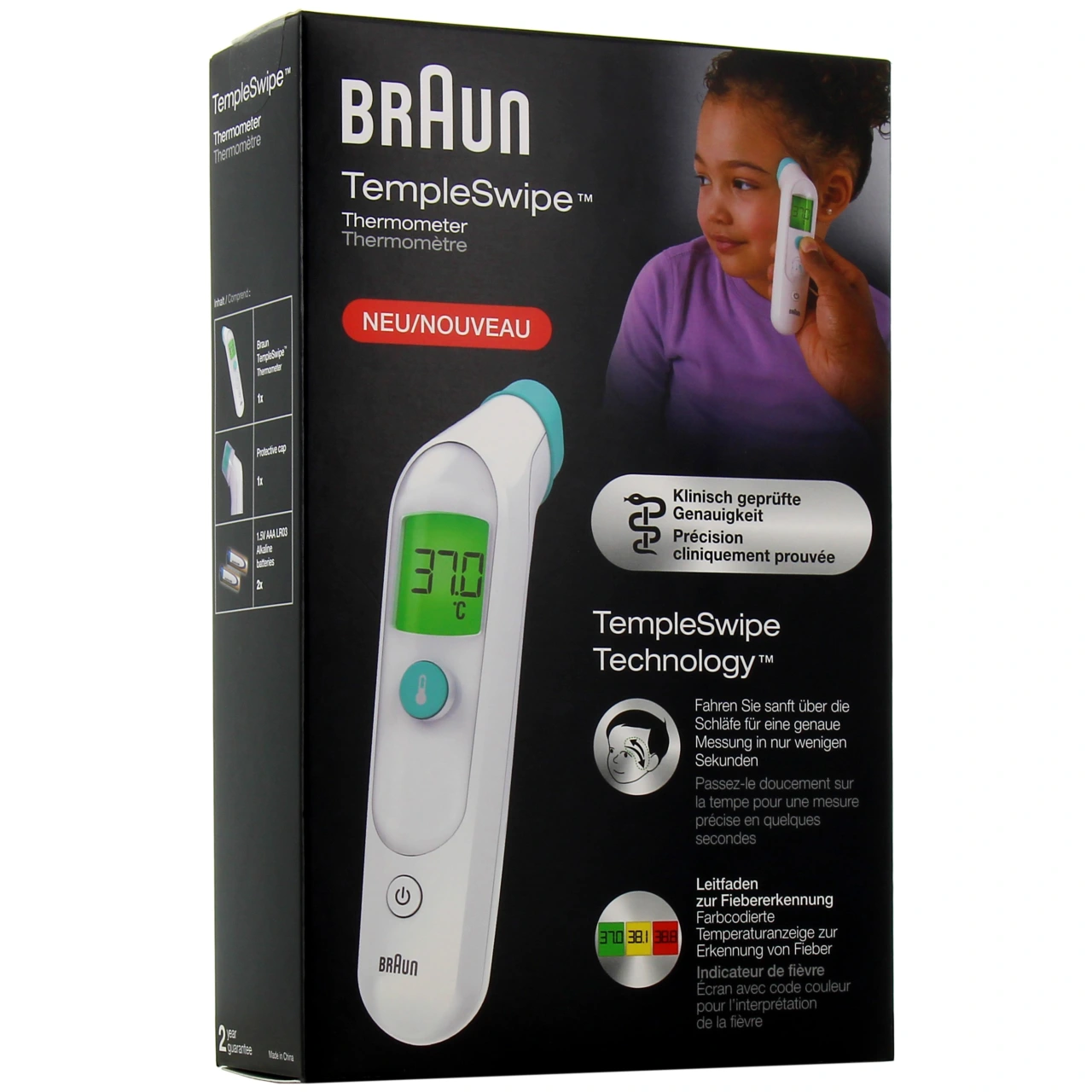 Braun TempleSwipe Thermomètre Temporal BST 200 - Braun