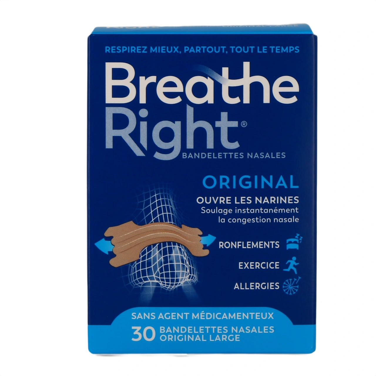Breathe Right Bandelettes nasales - Vue 2