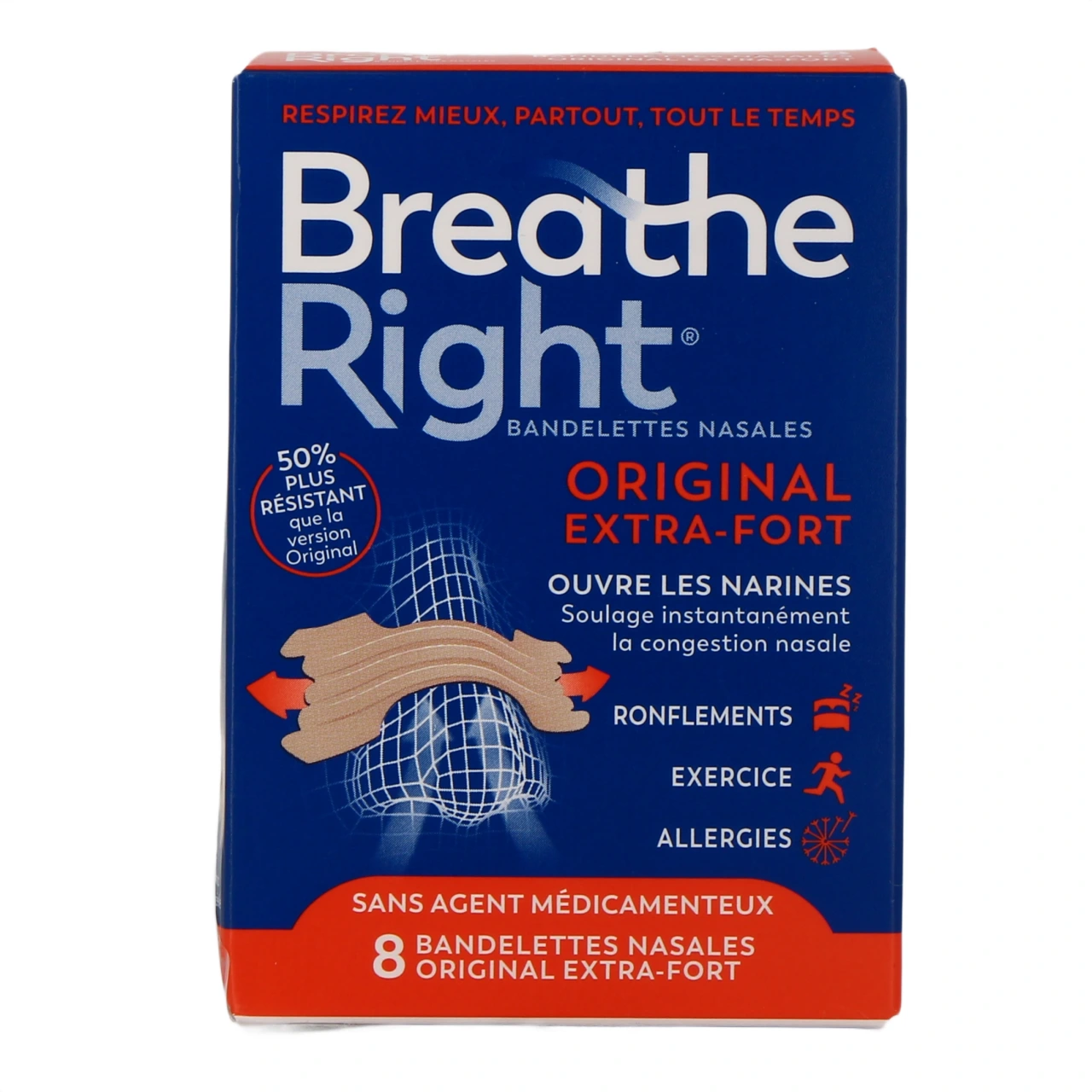 Breathe Right Bandelettes nasales - Vue 5