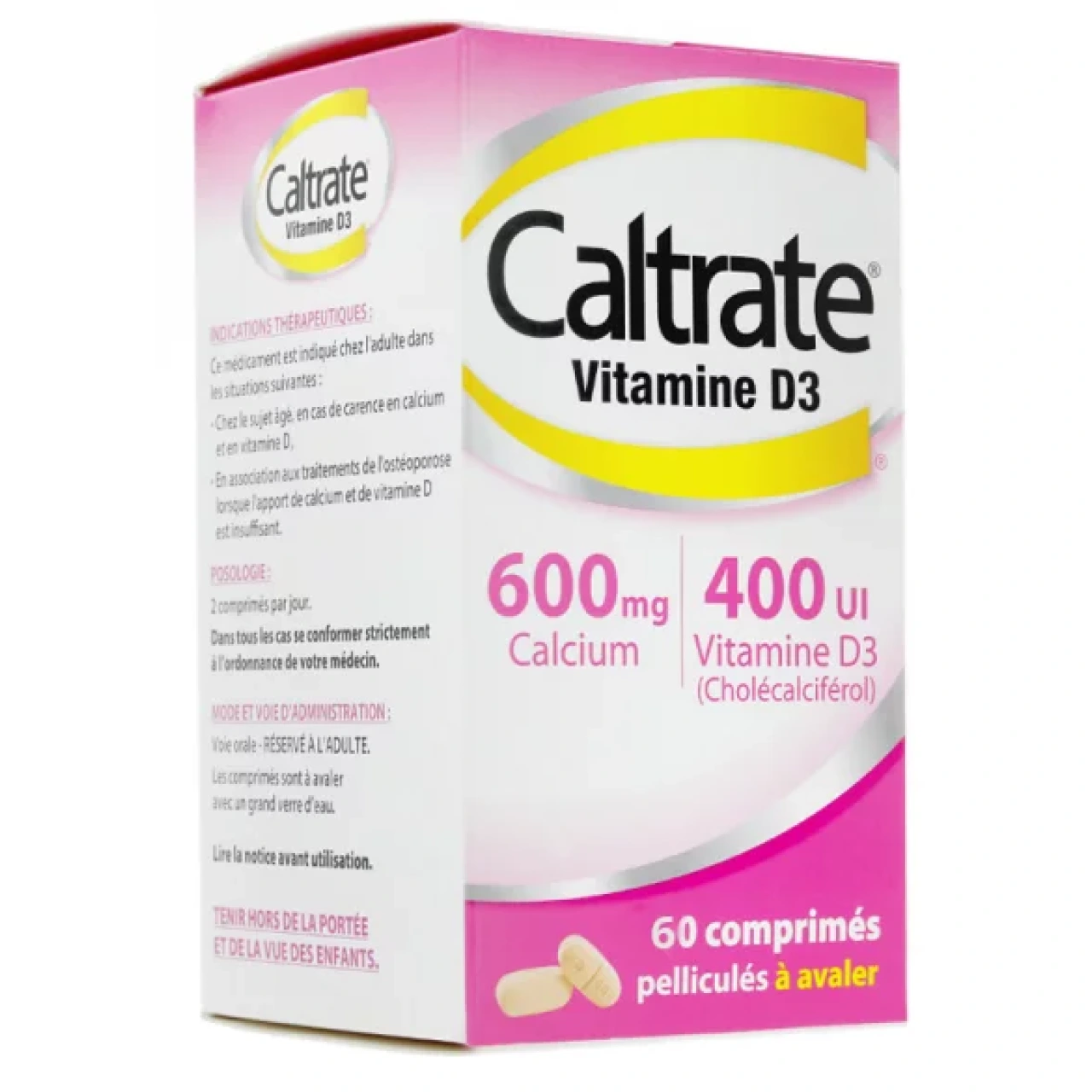 Caltrate Vitamine D3 600mg / 400UI Comprimés - Pfizer