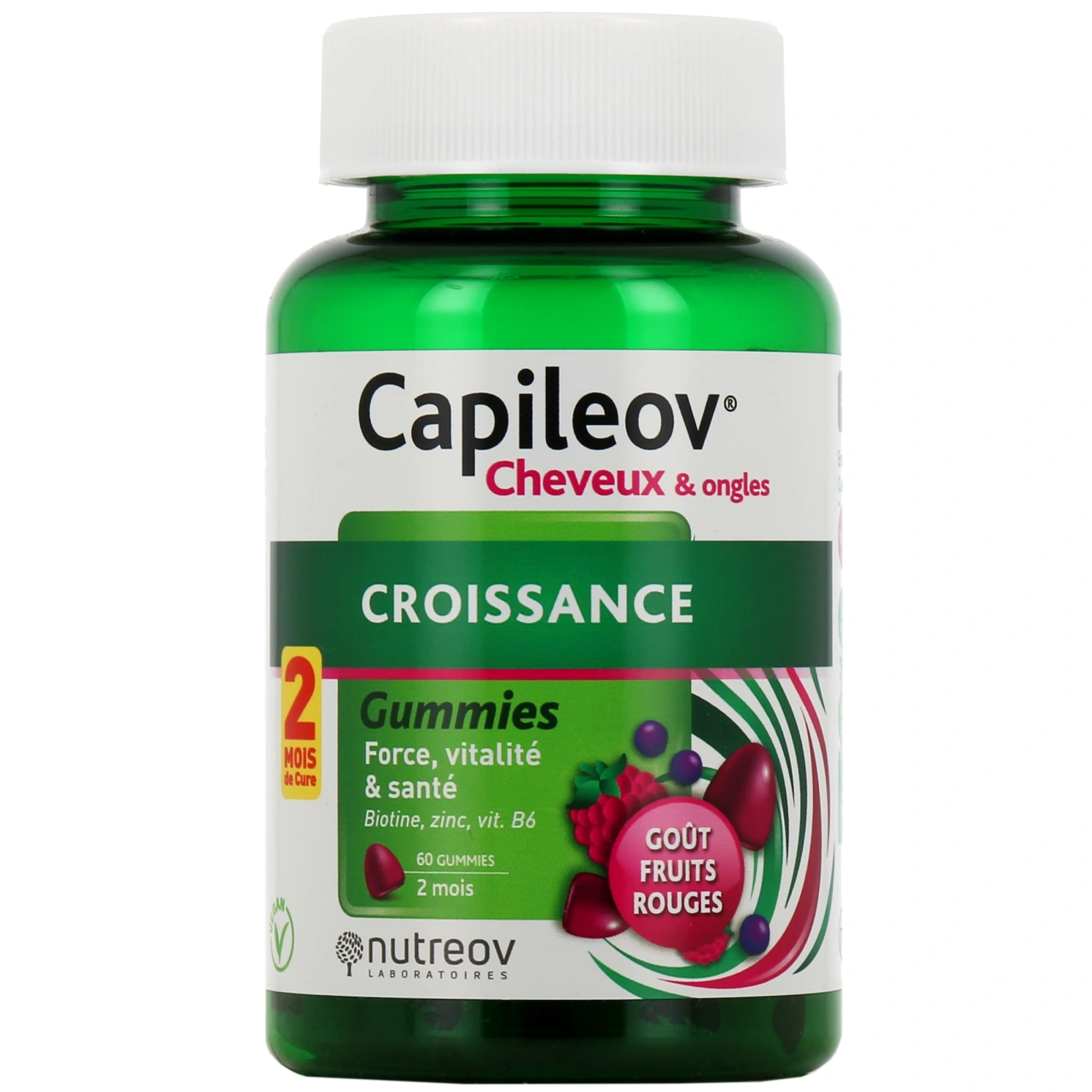 Capileov Gummies Croissance Cheveux & Ongles - Nutreov Physcience