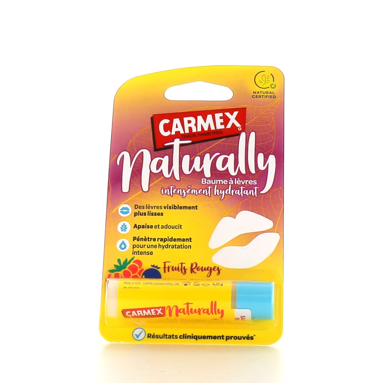 Carmex Naturally Baume Lèvres Intensément Hydratant - Vue 2