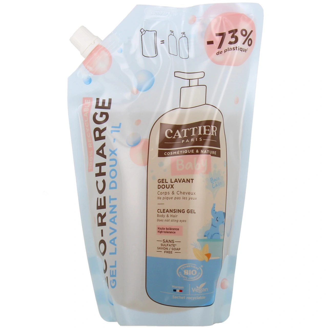 Cattier Bébé Gel Lavant Doux Bio - Vue 4