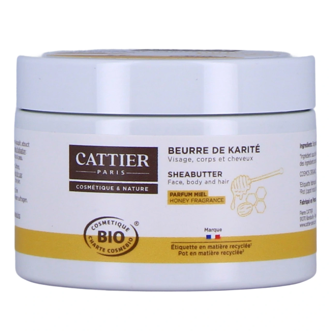 Cattier Beurre de Karité Bio Parfum Miel - Vue 4