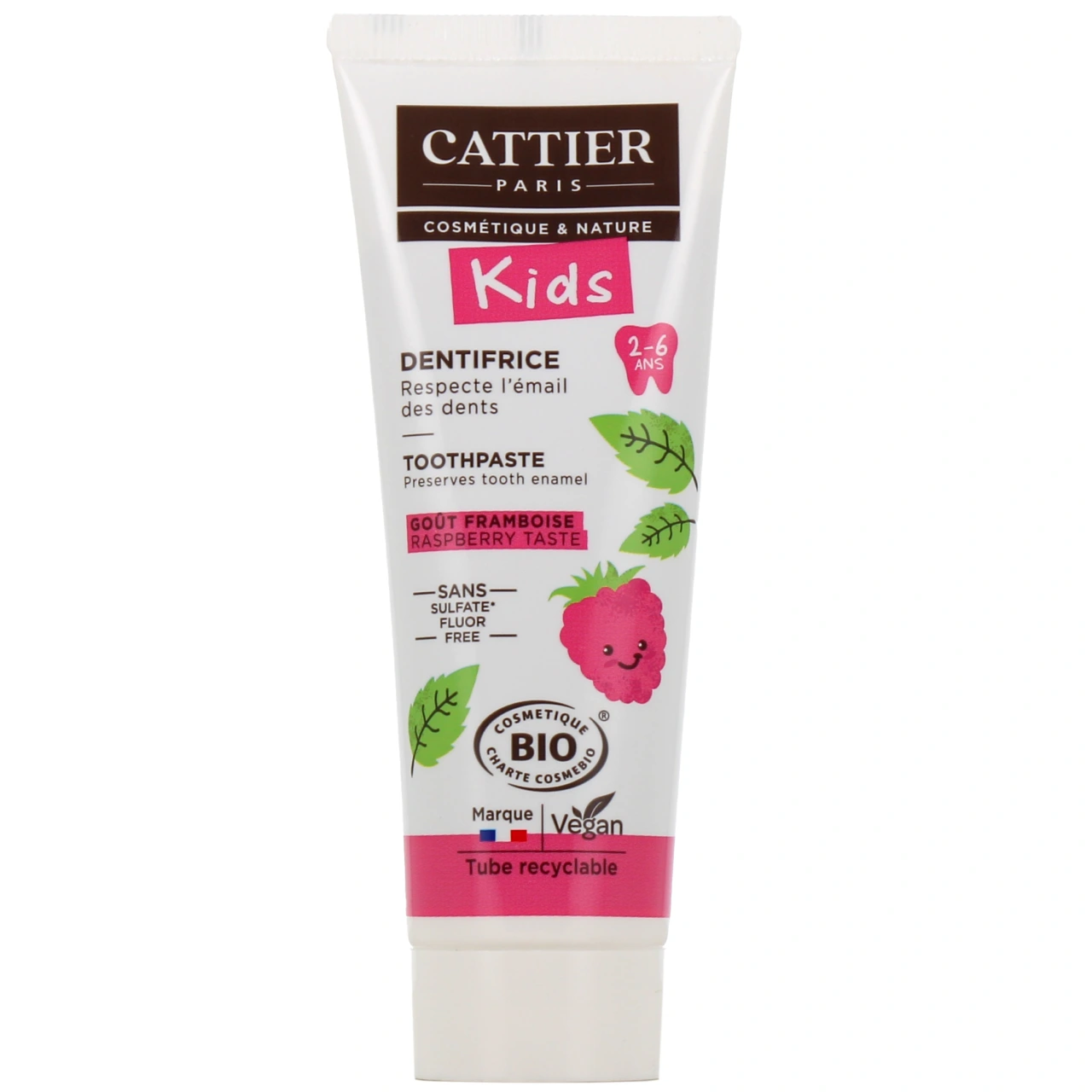 Cattier Dentifrice Bio 2-6 ans - Cattier