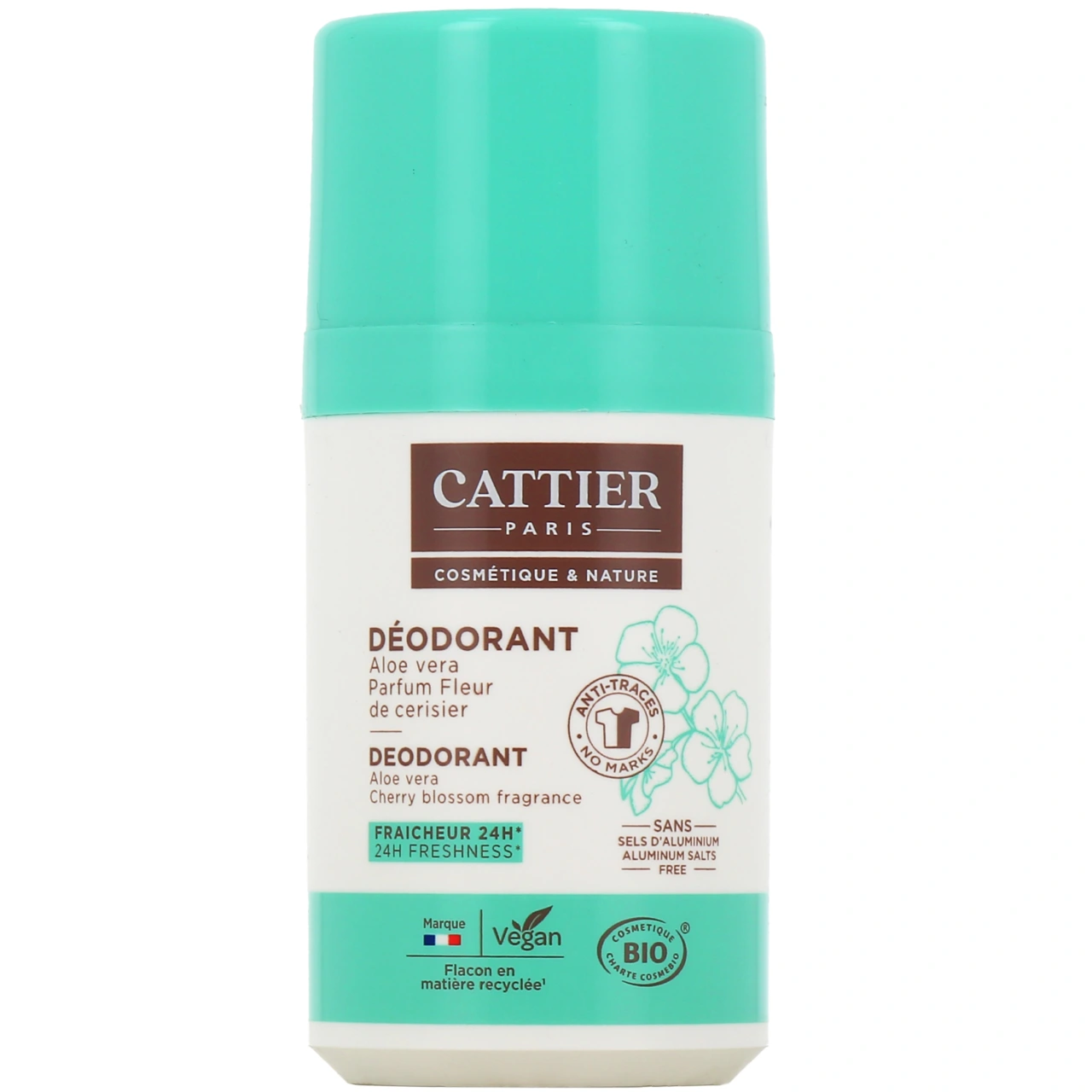 Cattier Déodorant Roll-On 24h Bio - Vue 4