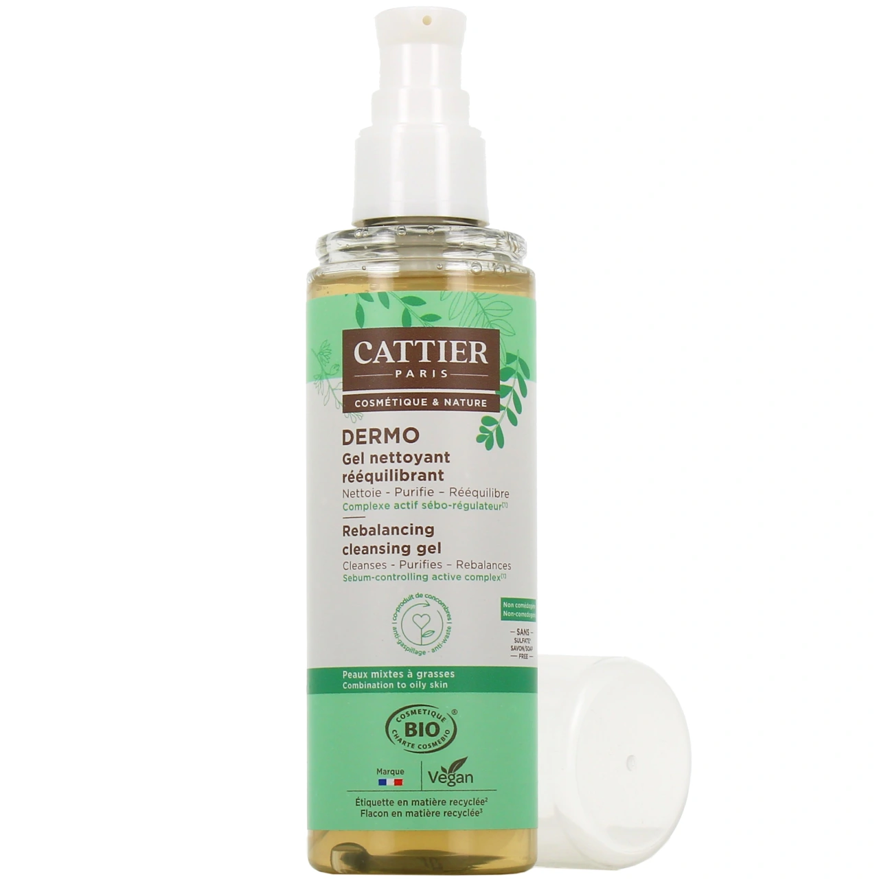 Cattier Gel Nettoyant Rééquilibrant Bio - Cattier