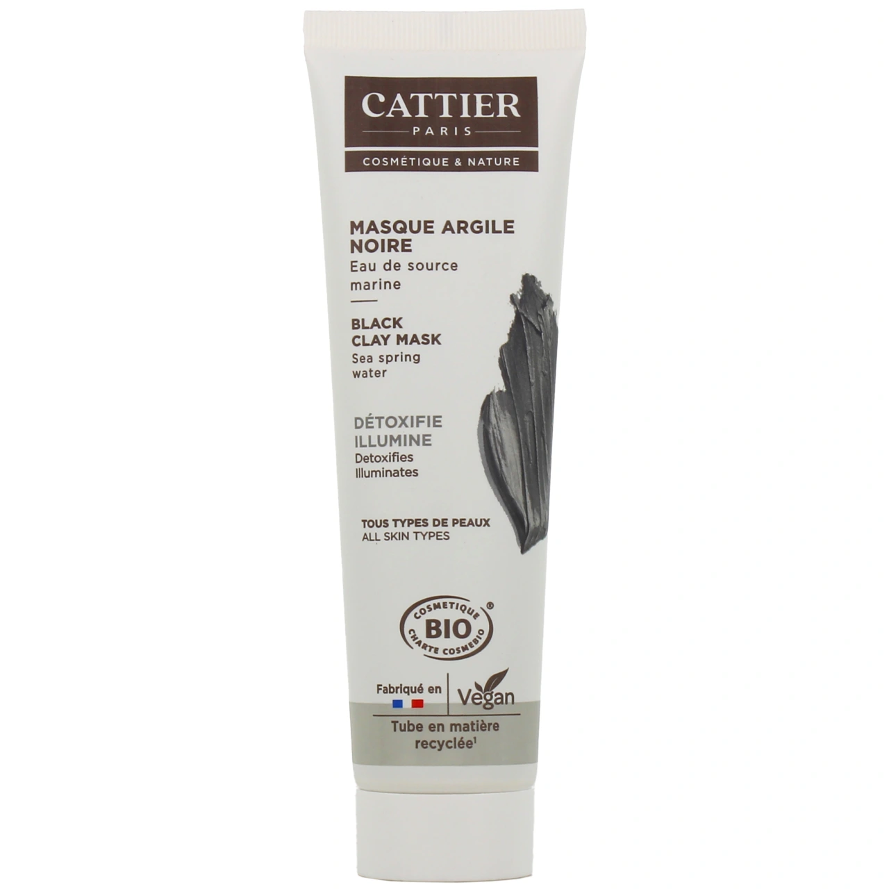 Cattier Masque Argile Noire Bio - Cattier