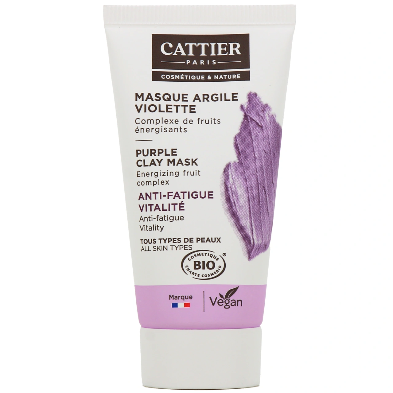 Cattier Masque Argile Violette Bio - Cattier