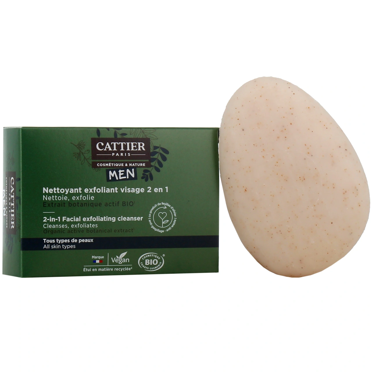 Cattier Men Nettoyant Exfoliant Visage - Cattier