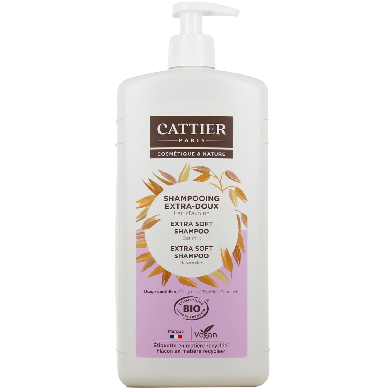 Cattier Shampooing Bio Extra-Doux Lait d'Avoine - Cattier
