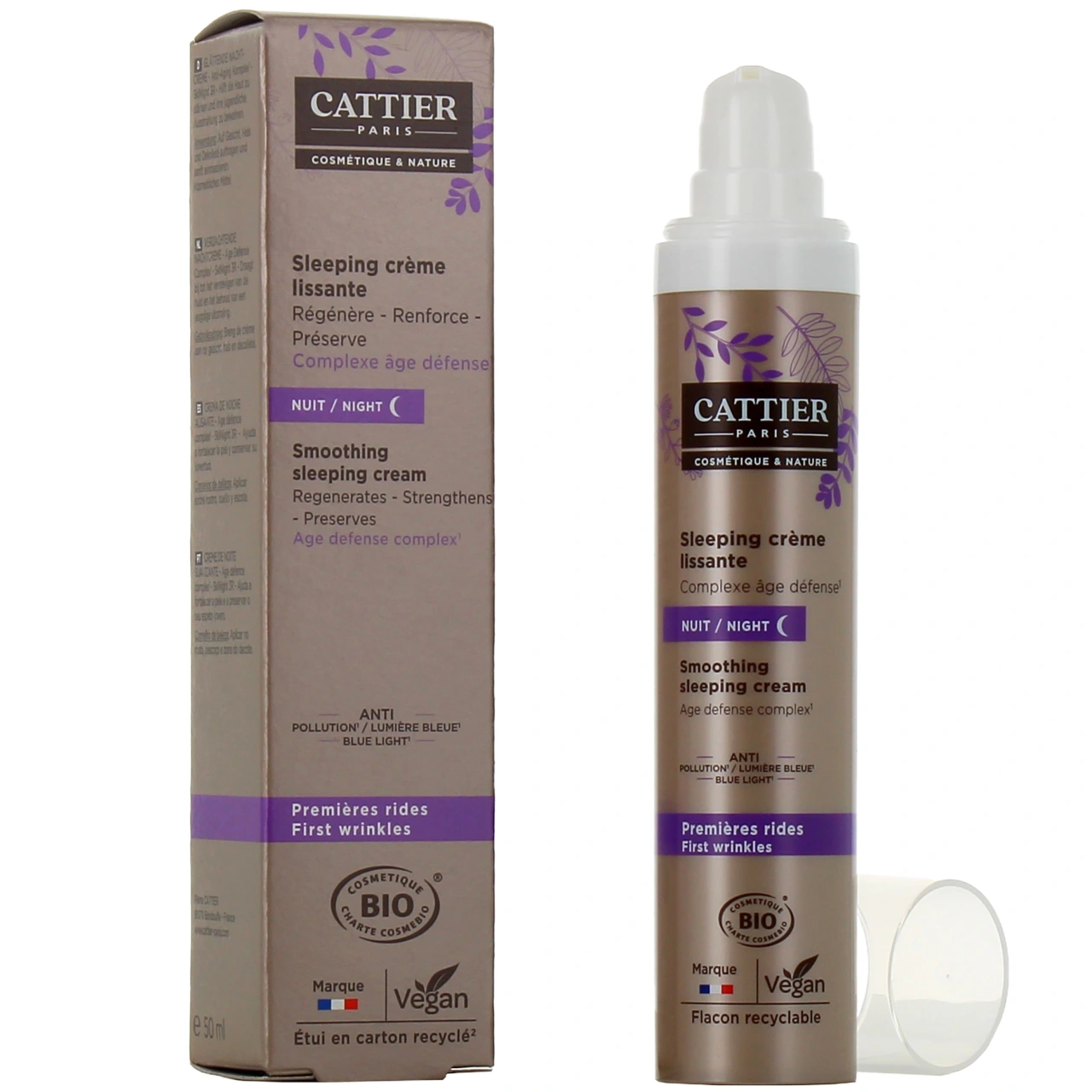 Cattier Sleeping Crème Lissante Bio - Cattier