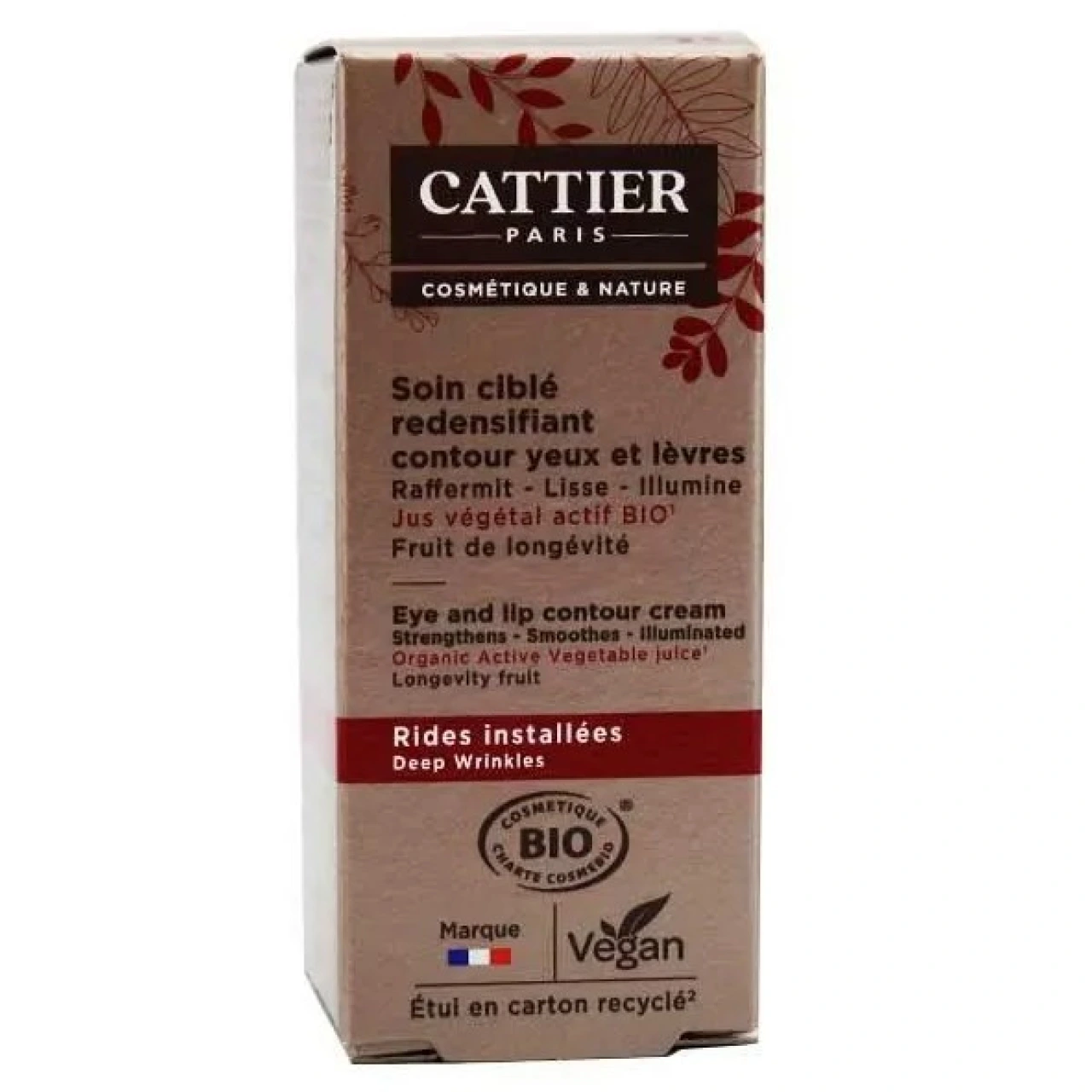Cattier Soin Ciblé Redensifiant Contour Yeux et Lèvres Bio - Vue 3