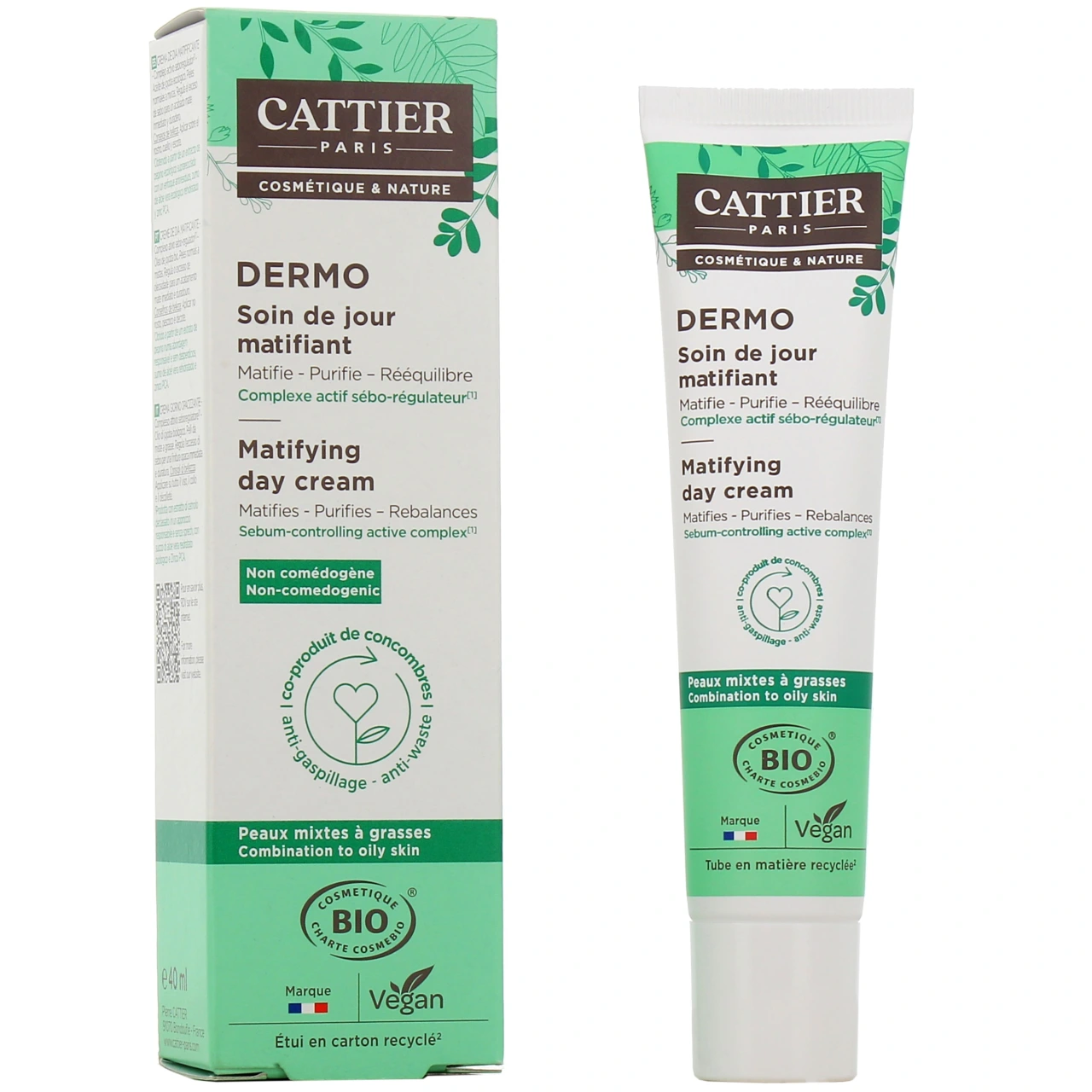 Cattier Soin de Jour Matifiant Bio - Cattier