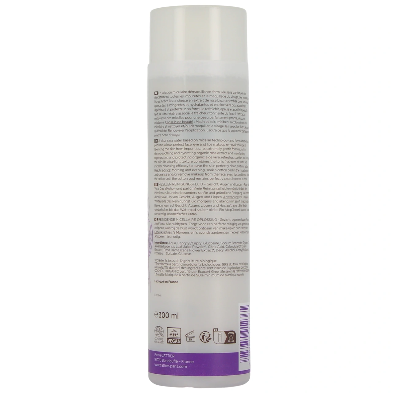 Cattier Solution Micellaire Démaquillante Bio - Vue 3