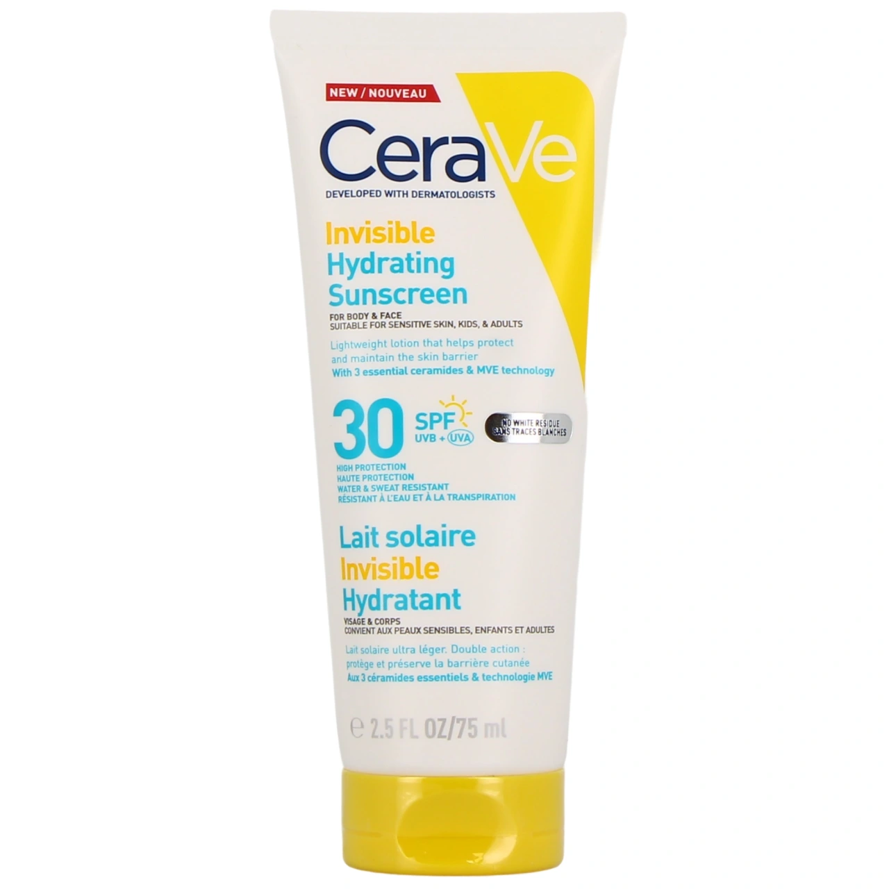 CeraVe Lait Solaire Invisible Hydratant - CeraVe