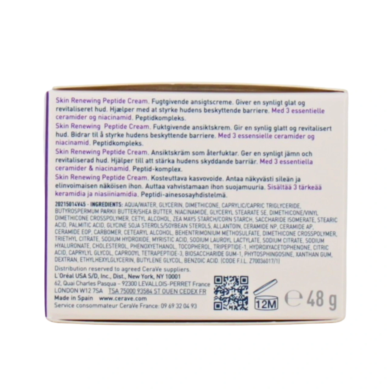 CeraVe Skin Renewing Crème Peptides - Vue 3