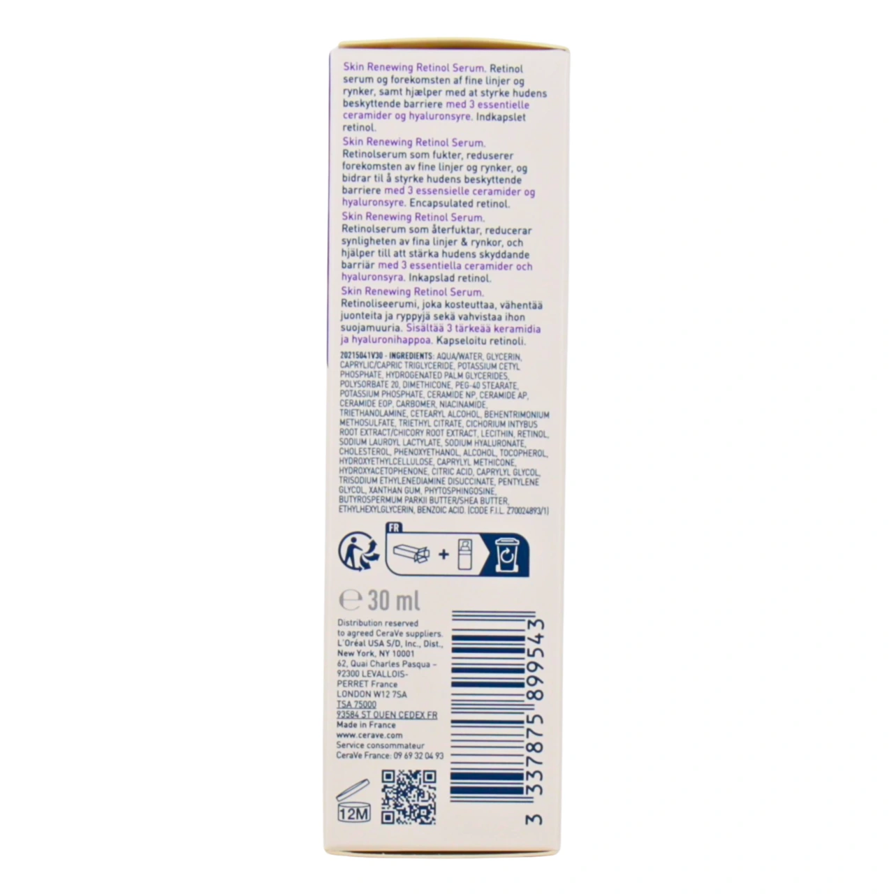 CeraVe Skin Renewing Sérum Rétinol - Vue 3