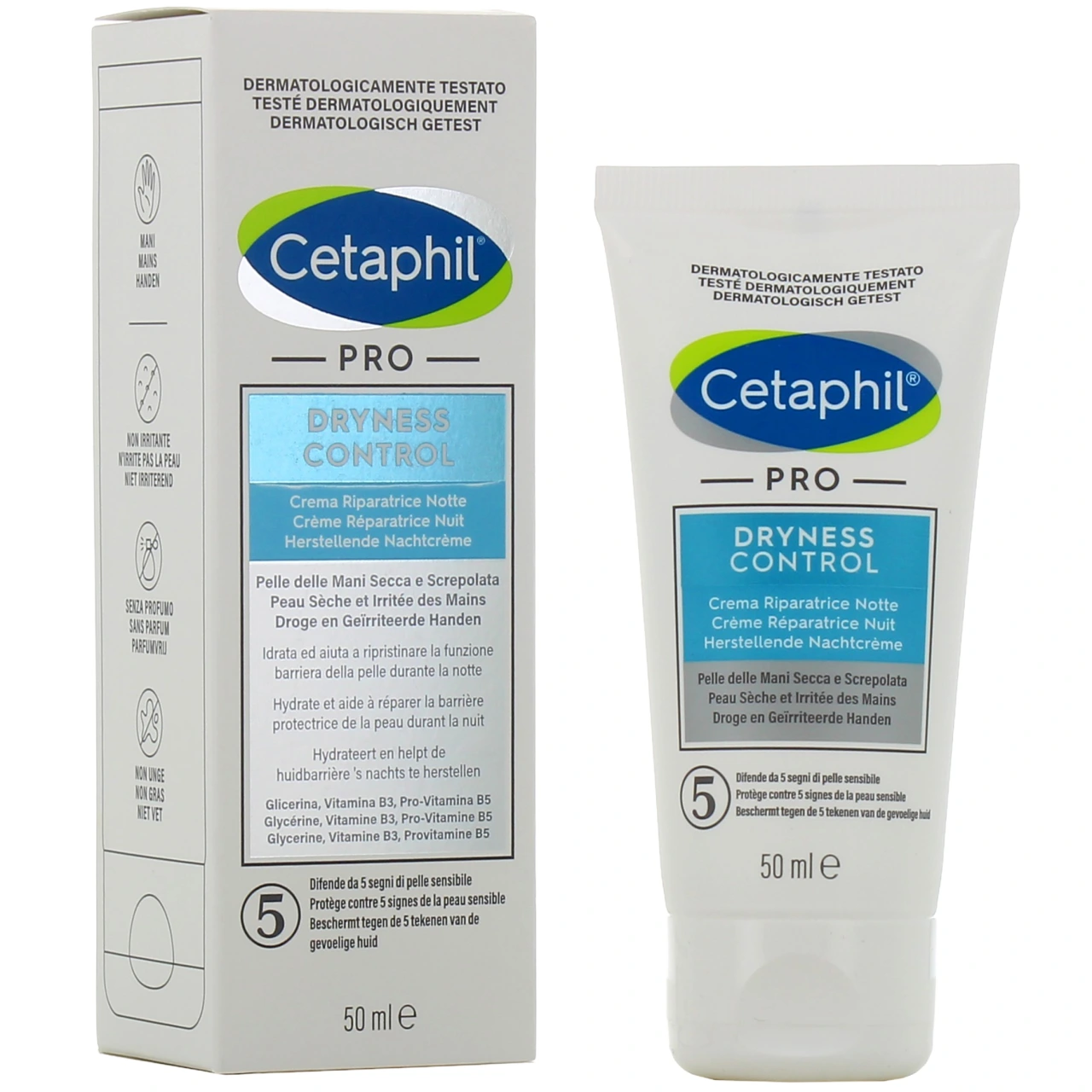 Cetaphil Pro Dryness Control Crème Mains Réparatrice Nuit - Galderma