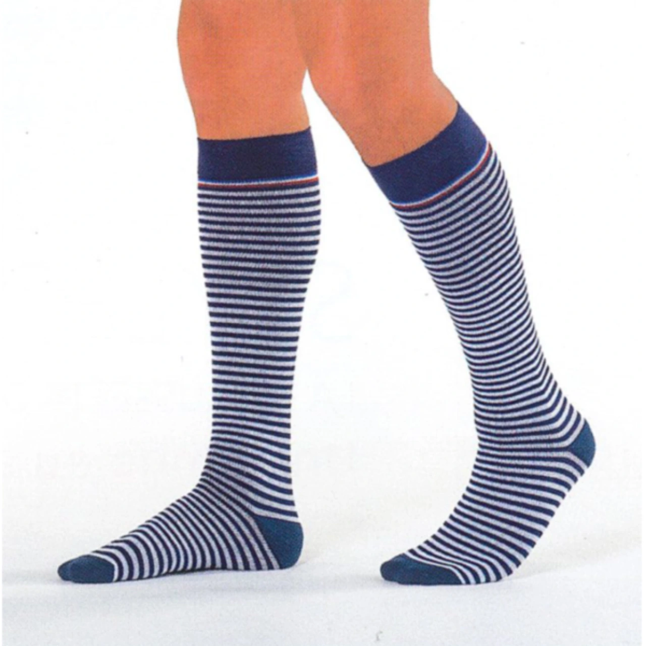 Sigvaris Chaussettes de Compression Classe 2 Styles Marinière - Vue 3