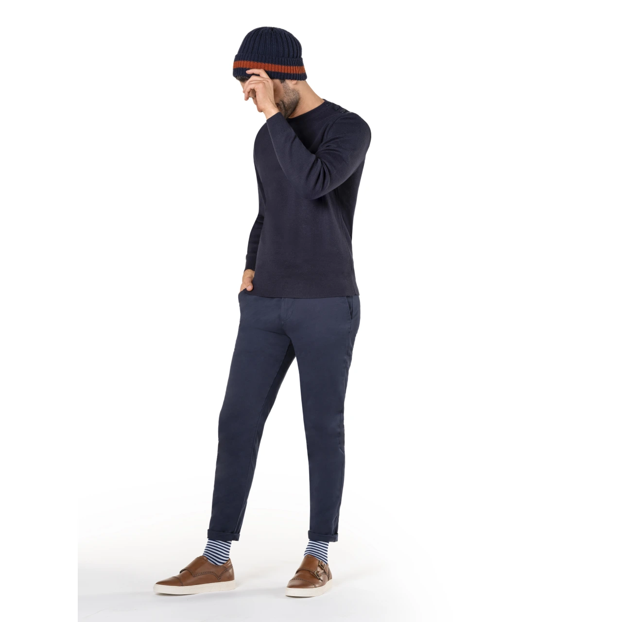 Sigvaris Chaussettes de Compression Classe 2 Styles Marinière - Vue 4