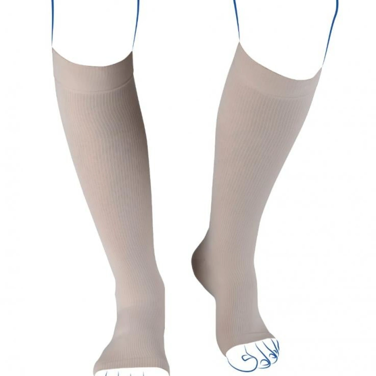 Thuasne Venoflex Elégance Chaussettes Homme Pied Ouvert Classe 3 - Thuasne