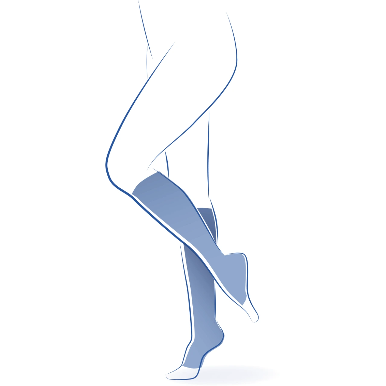 Thuasne Venoflex Secret Chaussettes Pied Ouvert Classe 3 - Vue 2