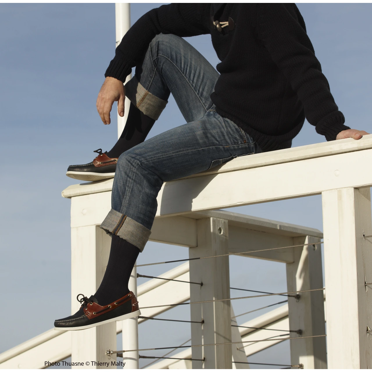 Thuasne Venoflex City Confort Coton Chaussettes de Contention Homme Classe 2 - Vue 2