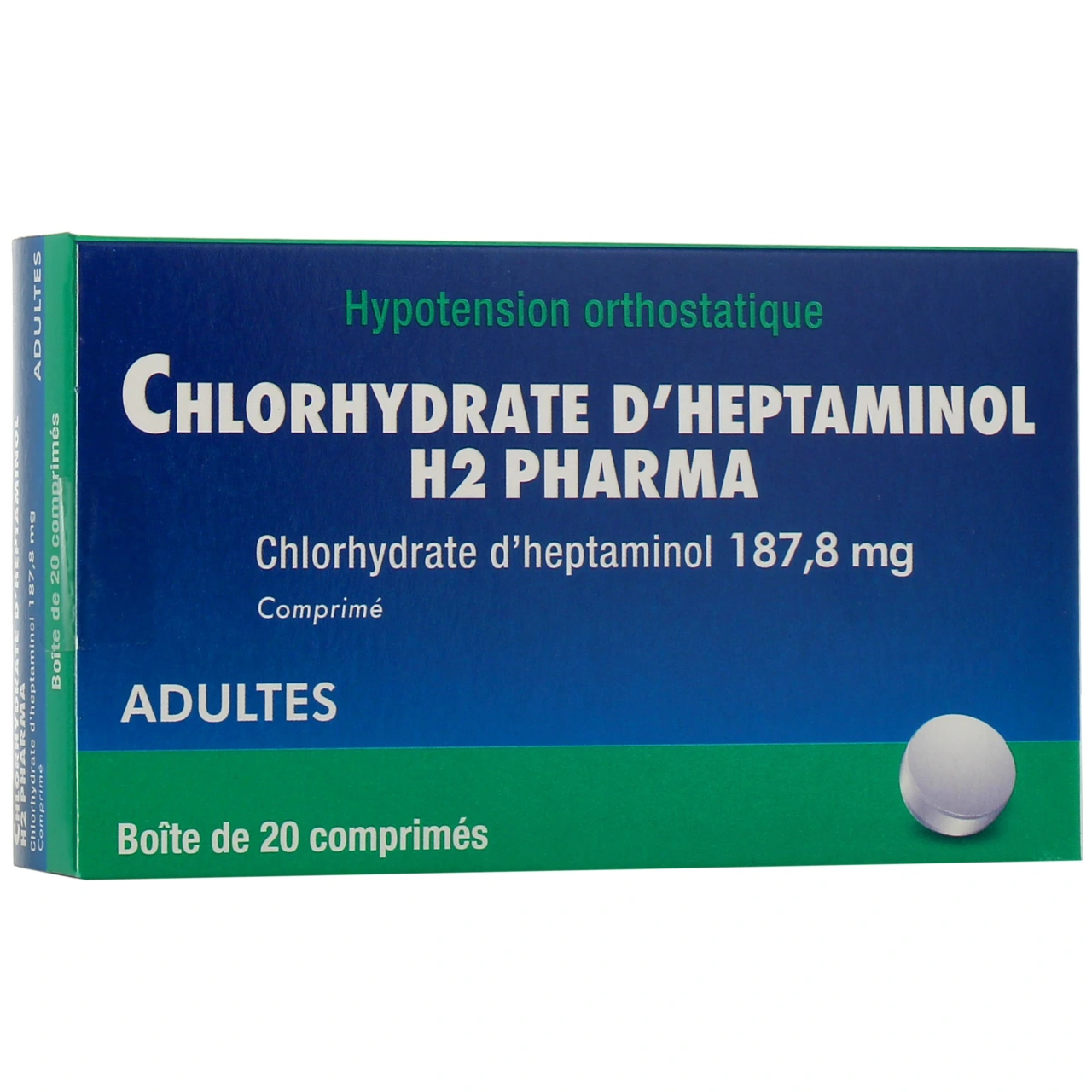 Chlorhydrate d'heptaminol 187,8 mg - H2 Pharma