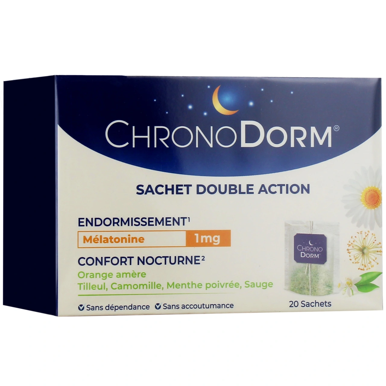 Chronodorm Mélatonine 1mg Tisane - Biocodex