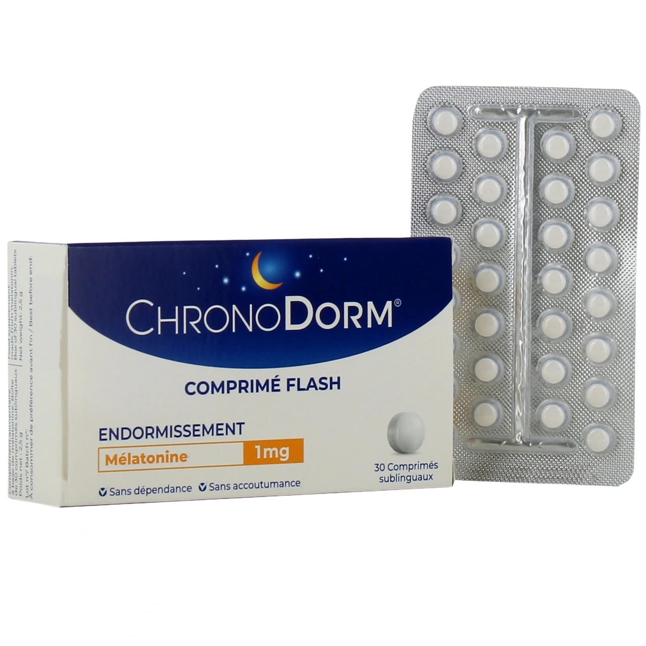ChronoDorm Mélatonine 1mg - Biocodex