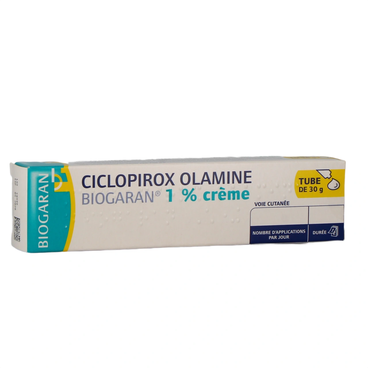 Ciclopirox Olamine crème - Biogaran