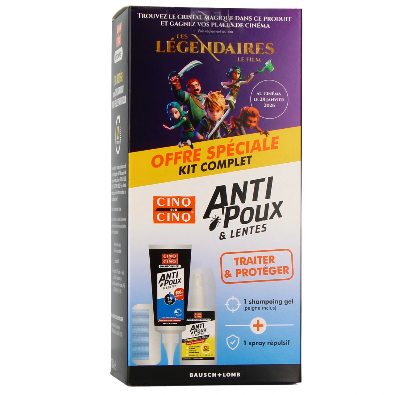 Cinq sur Cinq Kit Complet Anti-Poux & Lentes - Cinq sur Cinq