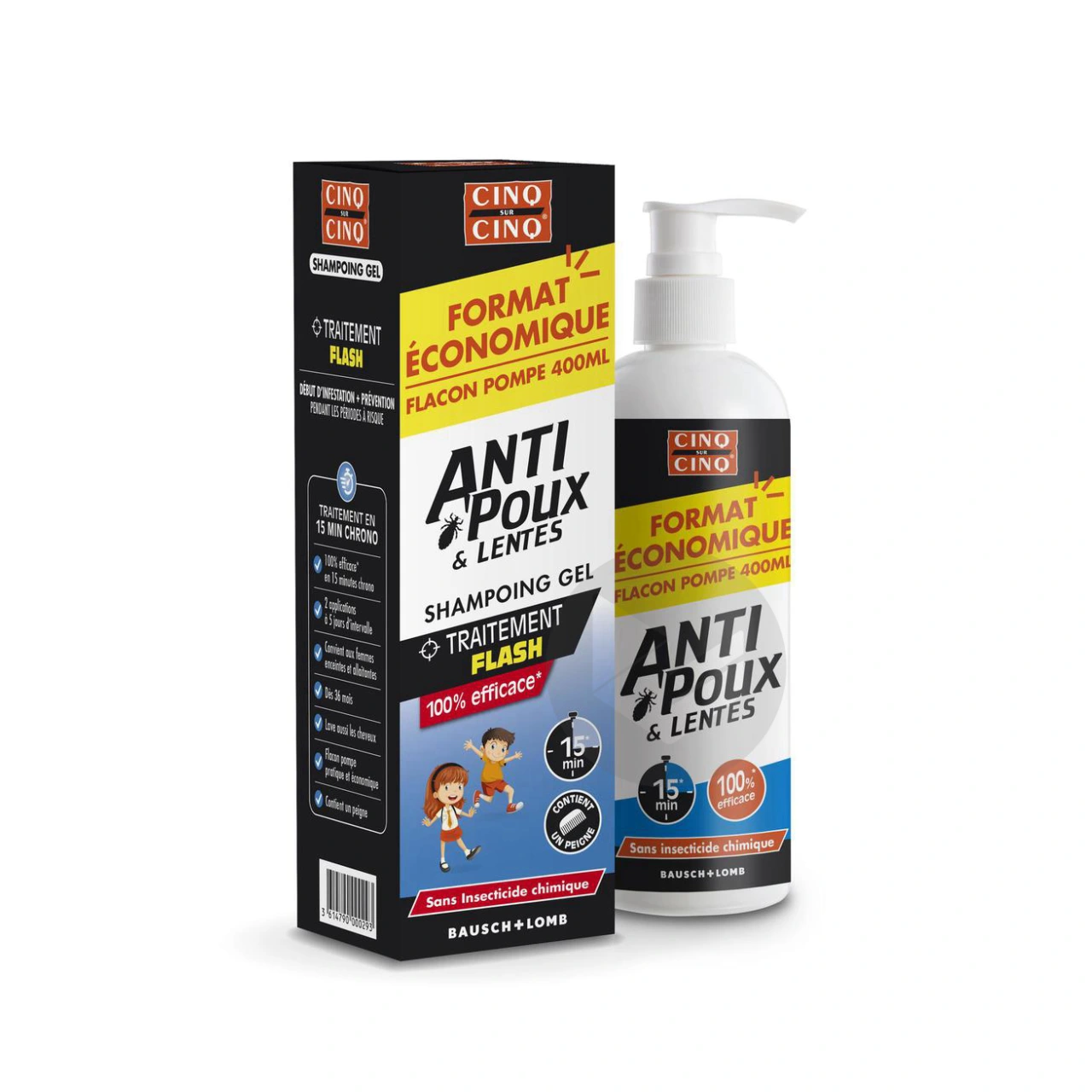 Cinq sur Cinq Shampooing Gel Anti Poux & Lentes - Vue 4