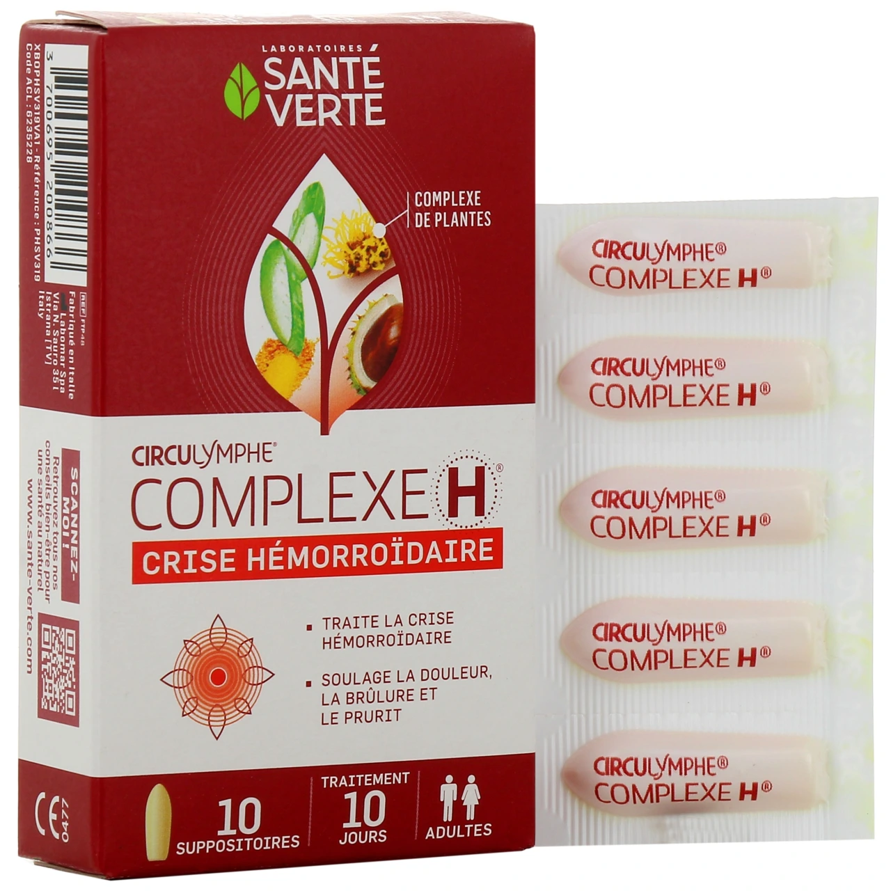Circulymphe Complexe H Suppositoires Crise Hémorroïdaire - Circulymphe
