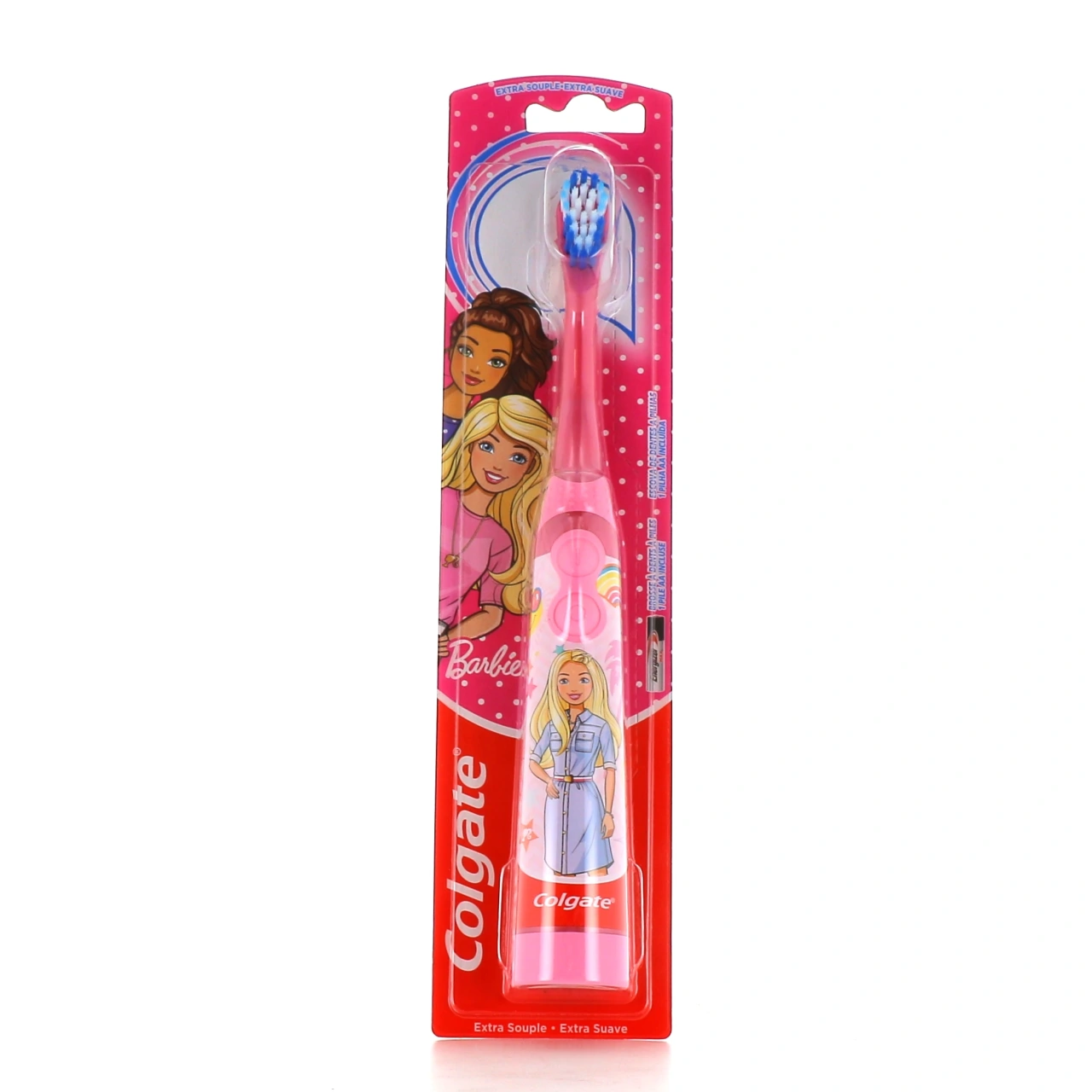 Colgate Brosse à Dent à piles Extra-Souple Barbie - Colgate