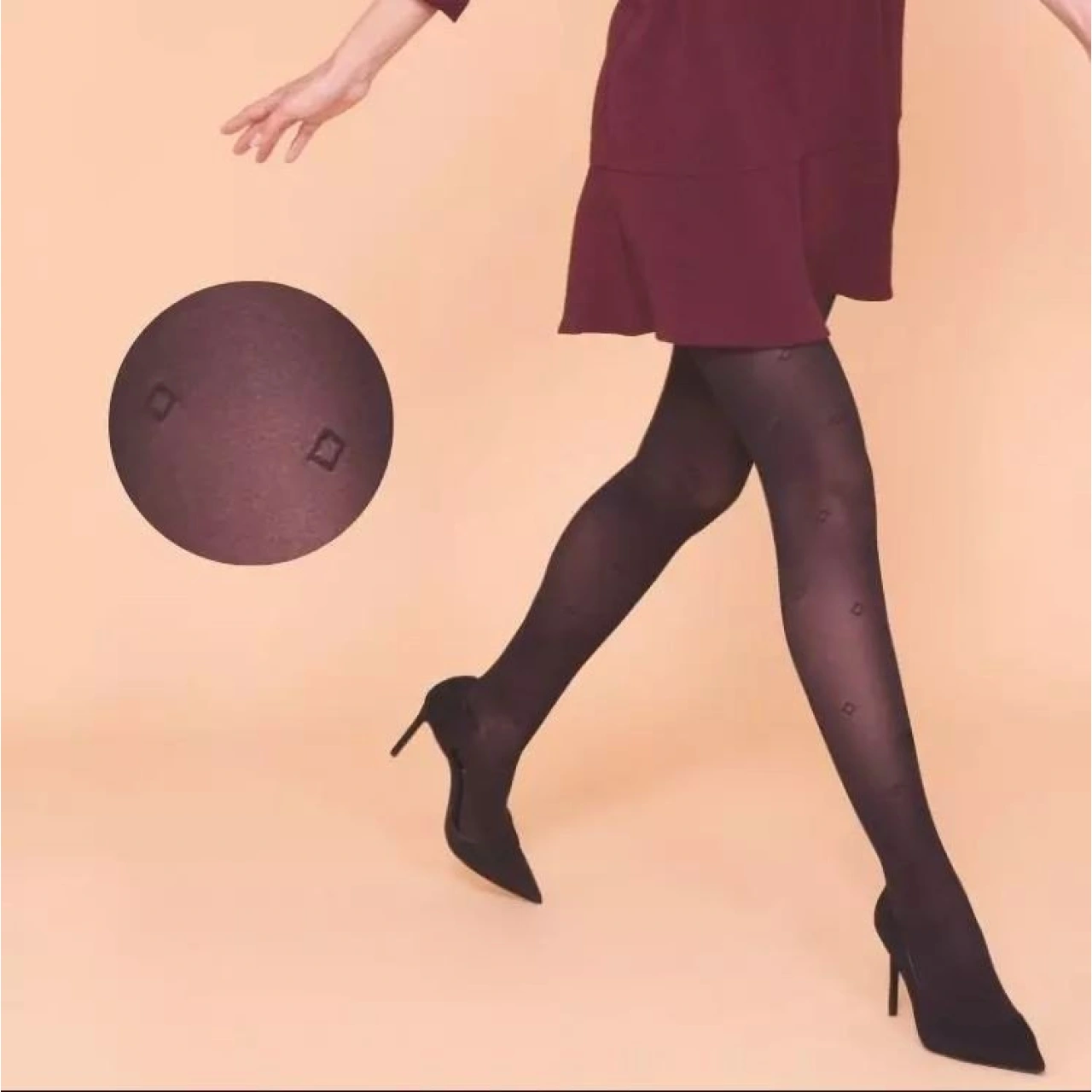 Collant Microvoile Motifs Classe 2 Radiante - Vue 3