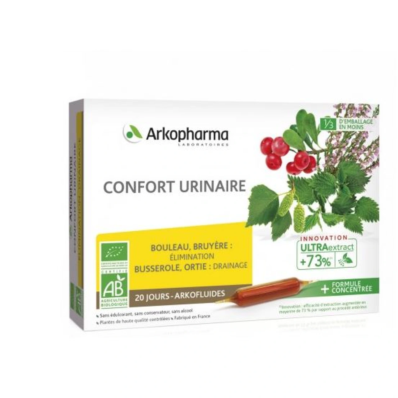 Arkofluides Confort Urinaire BIO 20 ampoules - Vue 3