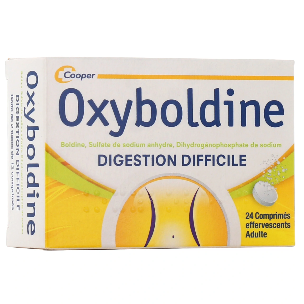 Cooper Oxyboldine 24 comprimés effervescents - Cooper
