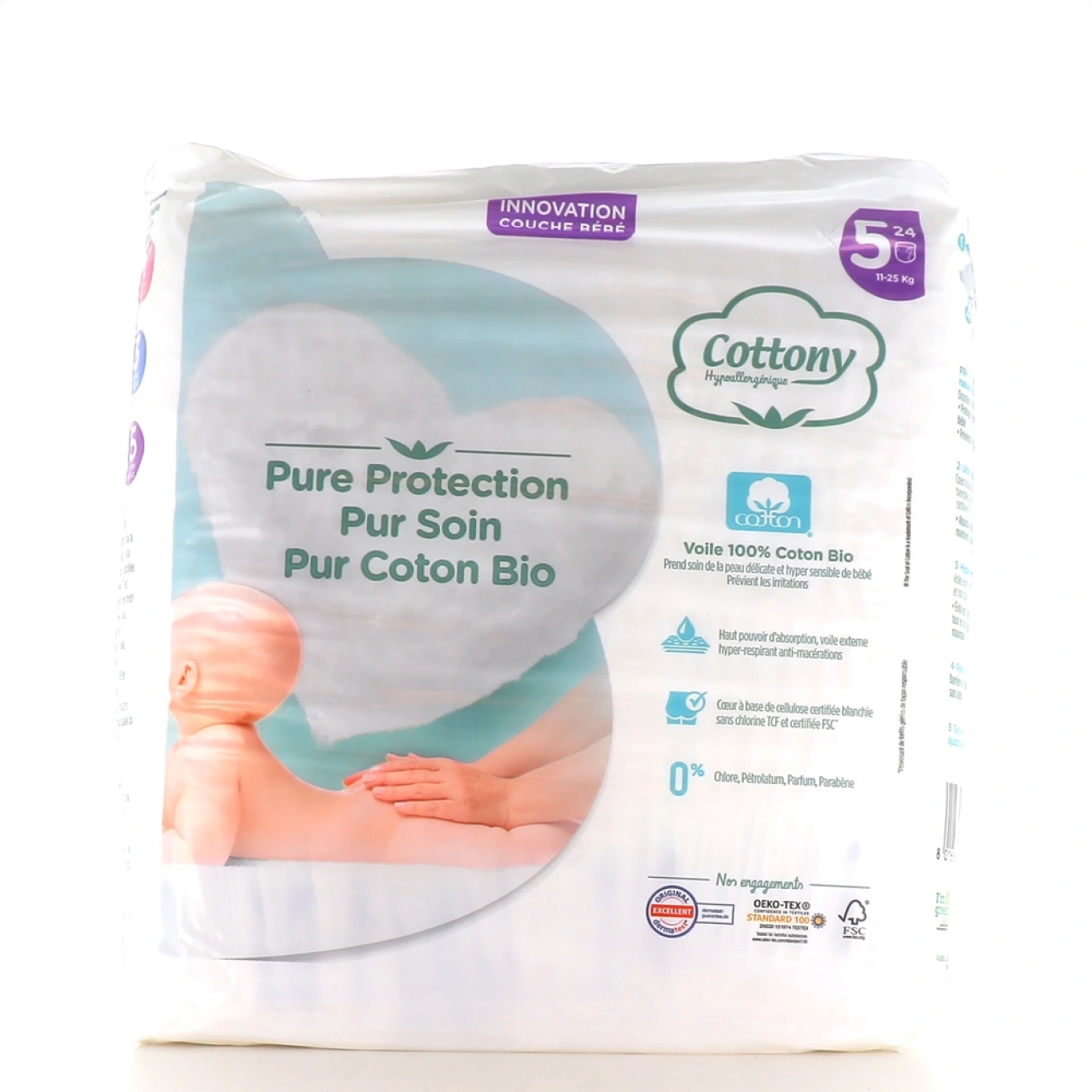 Cottony Couches 100% Coton Biologique - Cottony