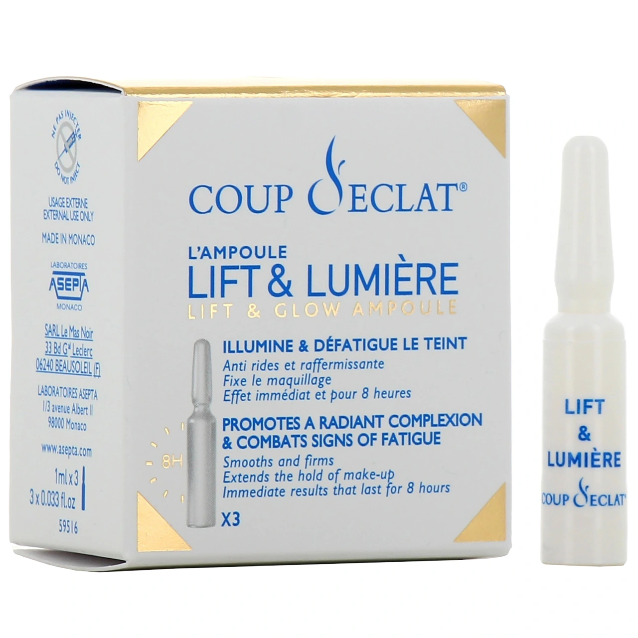 Coup d'éclat Ampoule Lift & Lumière - Asepta