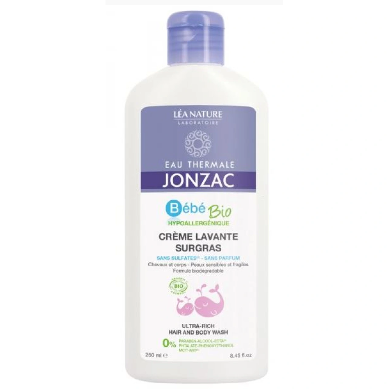 Jonzac Bébé Crème lavante surgras Bio - Vue 3