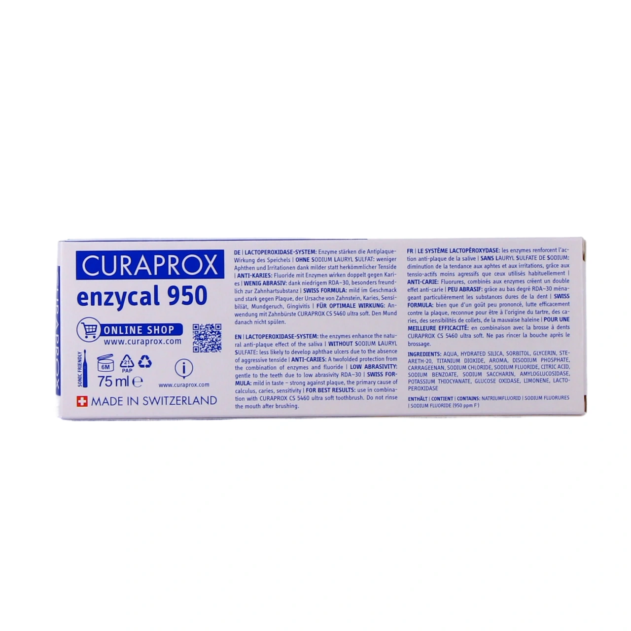 Curaprox Dentifrice Enzycal 950 - Vue 3
