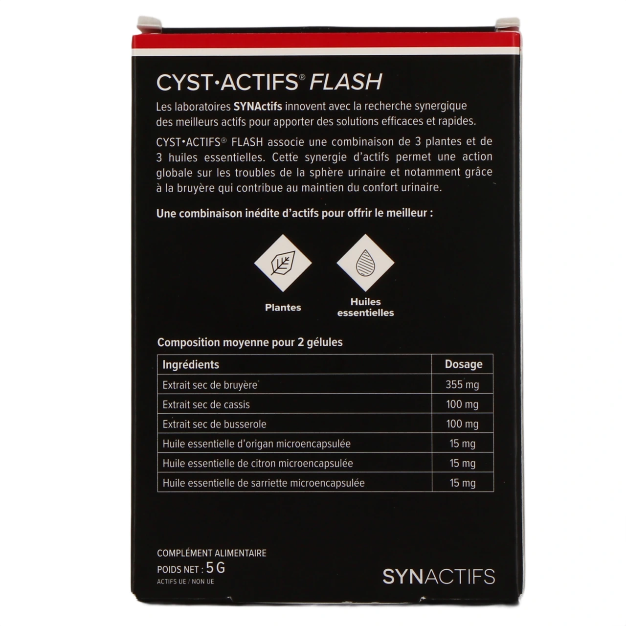 Synactifs CystActifs Flash - Vue 3
