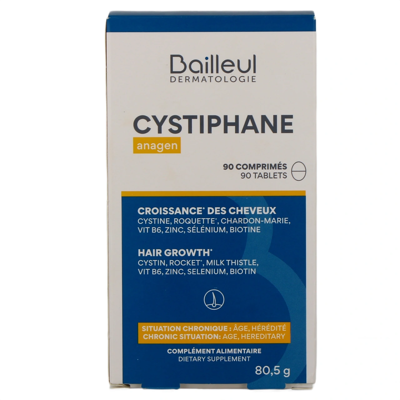 Cystiphane Anagen chute de cheveux chronique - Vue 2