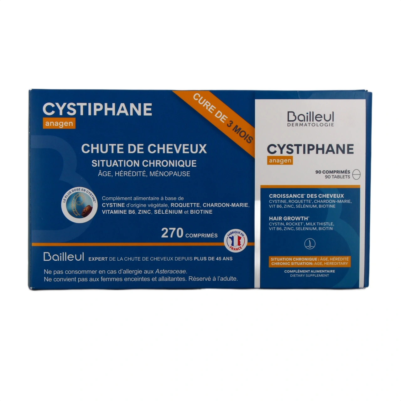 Cystiphane Anagen chute de cheveux chronique - Vue 5