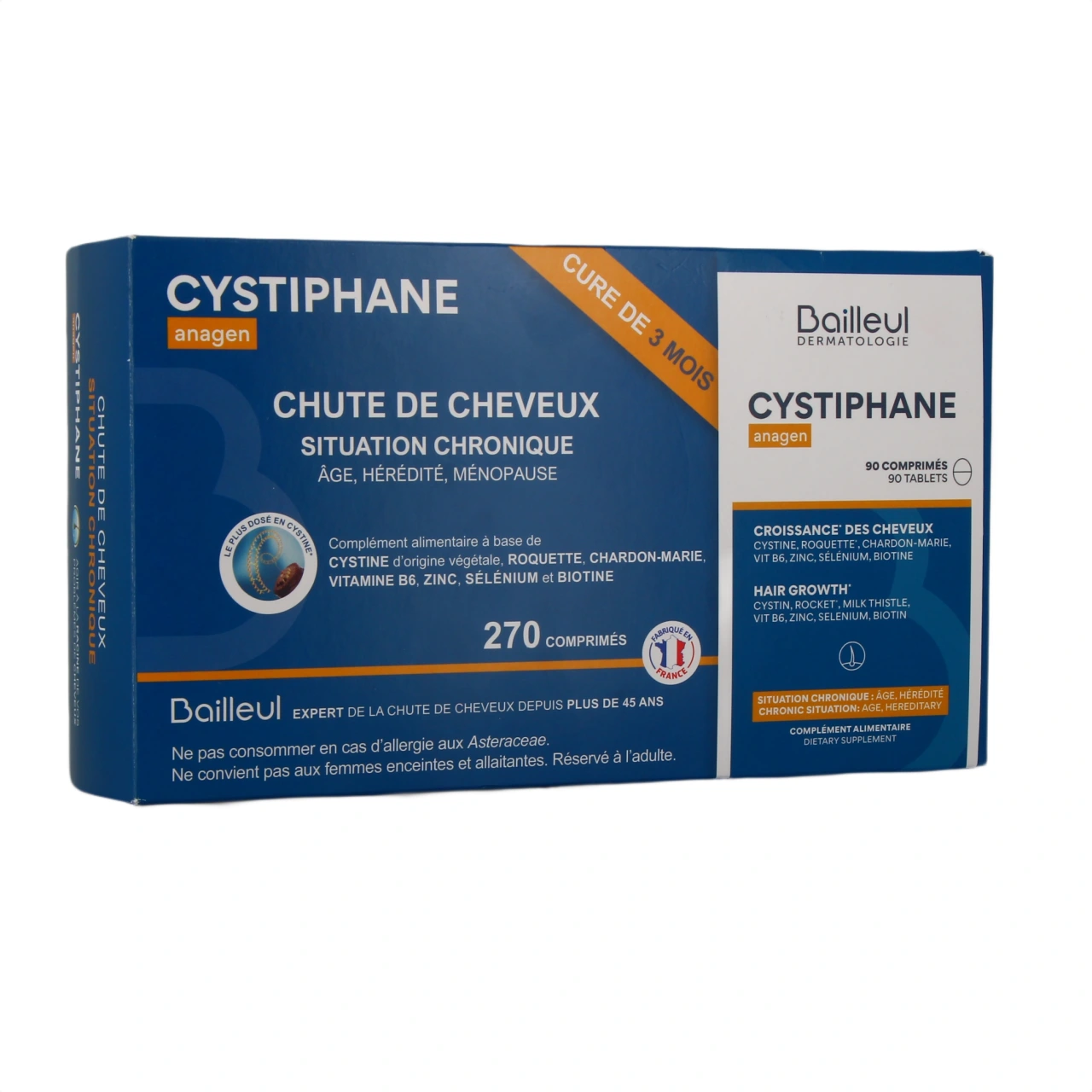 Cystiphane Anagen chute de cheveux chronique - Vue 4